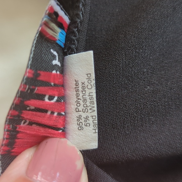 FunFash Empire Waist A-Line Midi Dress XL Black Faux Rhinestone Bling - Picture 3 of 13